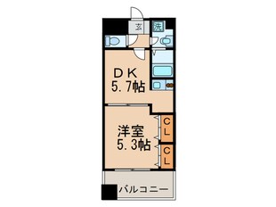 マインズ博多駅東の物件間取画像